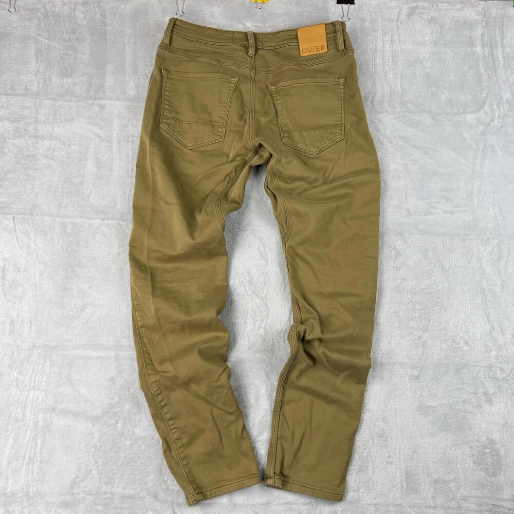 Duer Men's Olive Green Slim Pants